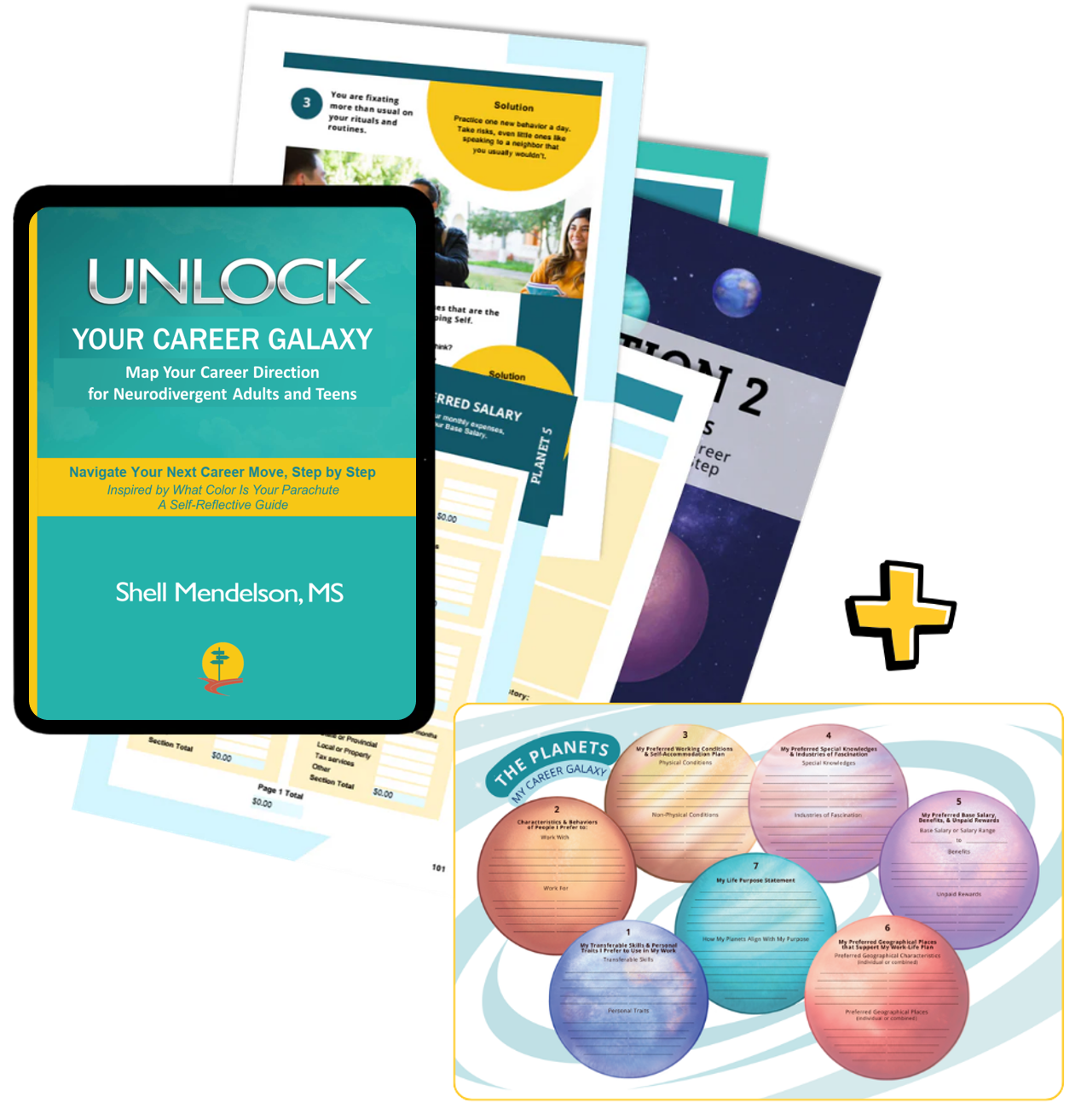 Unlock Your Career Galaxy EBOOK: A practical guide for adults and teens to understand what work fits them and make confident career decisions + Free Career Galaxy Poster