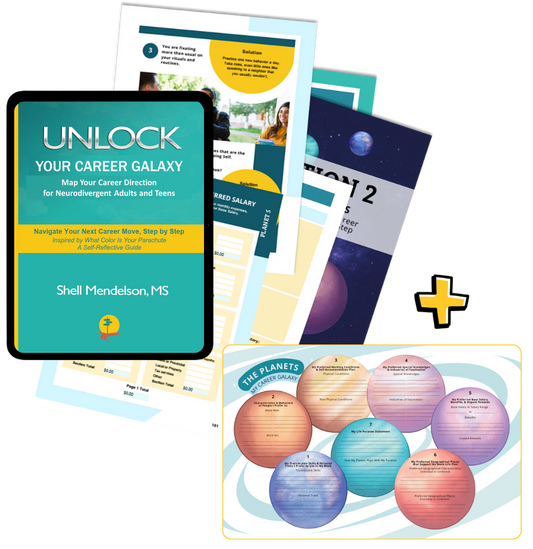 Unlock Your Career Galaxy EBOOK: A practical guide for adults and teens to understand what work fits them and make confident career decisions + Free Career Galaxy Poster