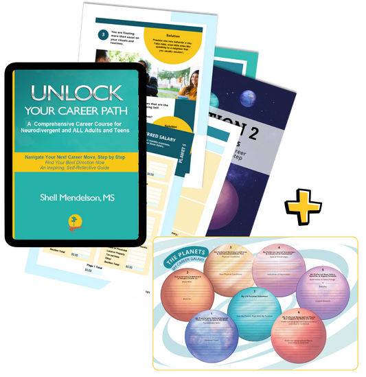 Unlock Your Career Path EBOOK: A practical guide for adults and teens to understand what work fits them and make confident career decisions + Free Career Galaxy Poster